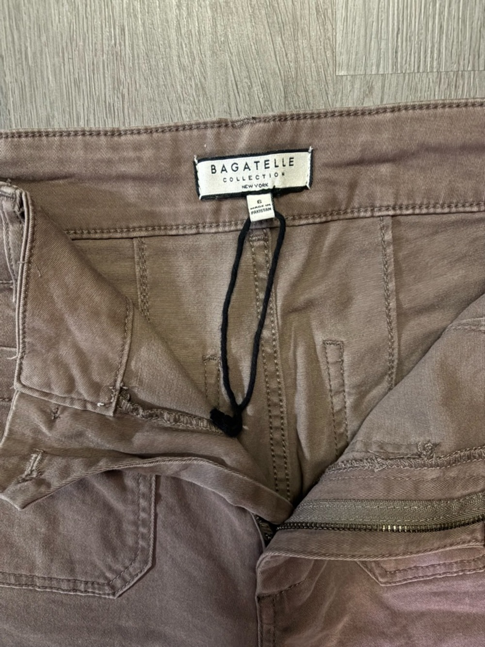 Bagatelle Taupe Wide-Leg High-Rise Pants - Picture 2 of 3